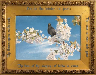 Głos radości i radości (olej na papierze nałożony na panel)